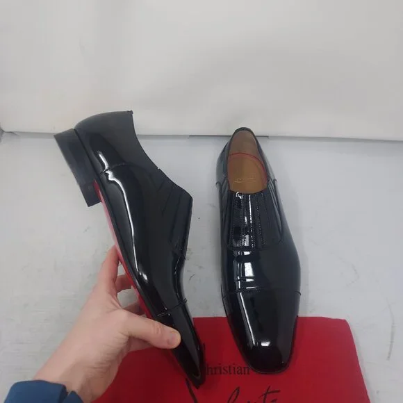 Christian Louboutin Greg on MENS Flat Patent Leather Shoe Christian Louboutin Greg on MENS Flat Patent Leather Shoe main image 3